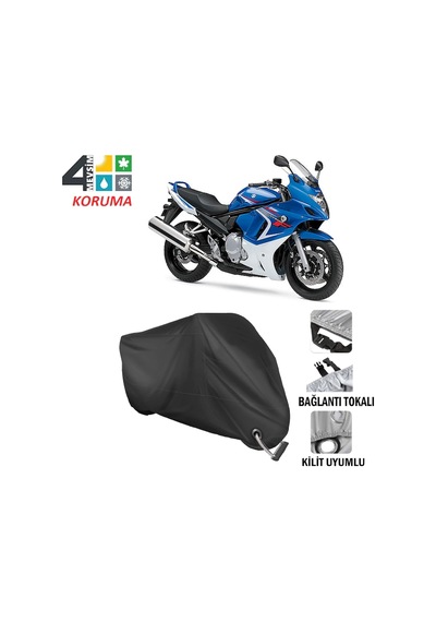 Suzuki Gsx 650 F Motosiklet Brandası ( Kilit Uyumlu - Siyah