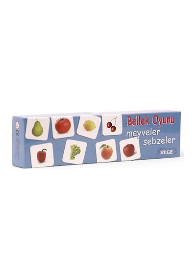 3 Yaş Meyveler Ve Sebzeler Bellek Oyunu rege