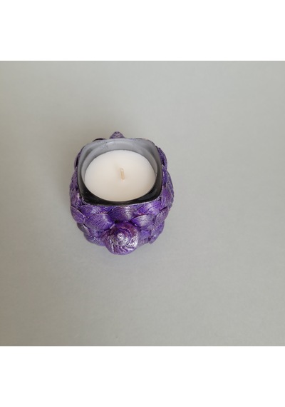 Âric Mor Deniz Kabuklu Bardakta Dekoratif Soya Wax Mum 009