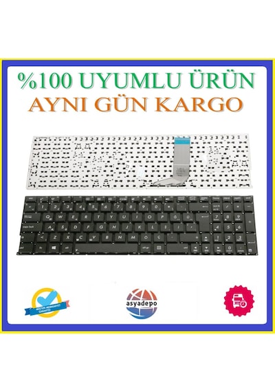 Asus Uyumlu K556Uq-Xx557T Klavye Tuş Takımı Siyah Tr