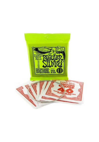 Ernie Ball P02221 Regular Slinky Nickel 10-46 Elektro Gitar Teli