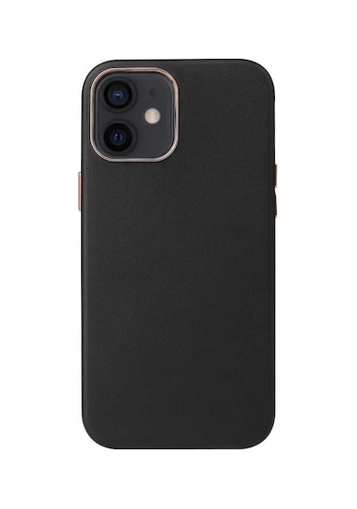 Apple Uyumlu iPhone 12 Pro Kılıf Eyzi Deri Kamera Çıkıntılı Kapak
