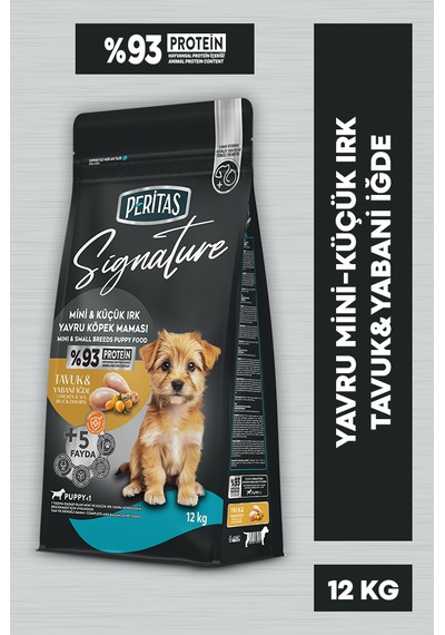 Peritas Signature Tavuklu Küçük Irk Yavru Köpek Maması 12 KG