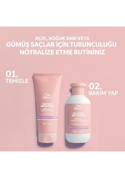 Invigo Blonde Recharge Cool Blonde Nötrleştirici Mor Saç Kremi 200 Ml