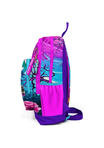 Coral High Kids Pembe Mor Kaplumbağa Desenli Okul Sırt Çantası 23756