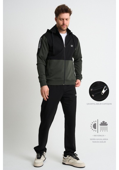 Shooter Sportswear Shooter Premium Erkek Eşofman Takımı Mevsimlik Kapüşonlu Rahat Kalıp Haki Shooter Sportswear Shooter Premium Erkek Eşofman Takımı Mevsimlik Kapüşonlu Rahat Kalıp Haki