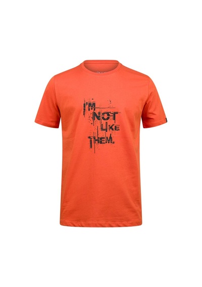 2as Alex Baskılı Erkek Sıfır Yaka T-shirt 035 TURUNCU