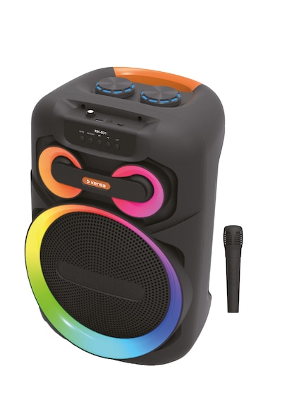 Taşınabilir Mikrofonlu 50w Led Işıklı Bluetooth Hoparlör Seti