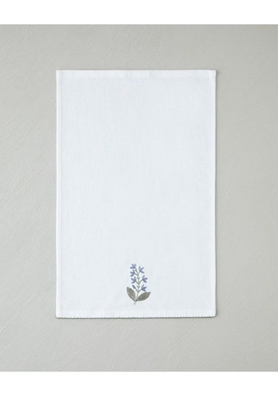 Petalia Pamuk Polyester Nakışlı Kurulama Bezi 30x50 Cm Mavi