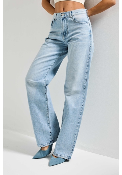 Itsbasic Kadın Ice Kot Rengi Lora 4s6-32 Loose Fit %100 Koton Denim Jean İce Itsbasic Kadın Ice Kot Rengi Lora 4s6-32 Loose Fit %100 Koton Denim Jean İce