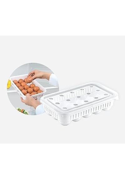 Plastik Yumurtalık, Kapaklı 15 Li Açık Ahşap
