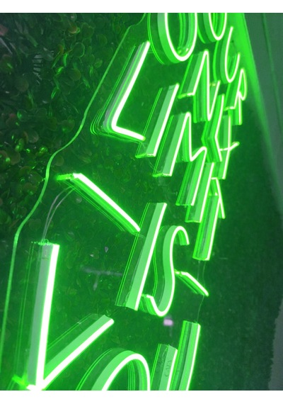 Your Only Limits İs You Tek Sınırın Sensin Yazı Neon Led Tabela 80x40cm