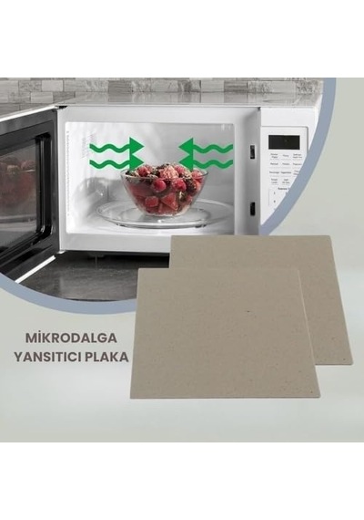 Mikrodalga Fırın Kesilebilir Yansıtıcı Plaka, 13 X 16 Cm 2 Adet, Arçelik, Kumtel, Termikel, Korkmaz İle Uyumlu