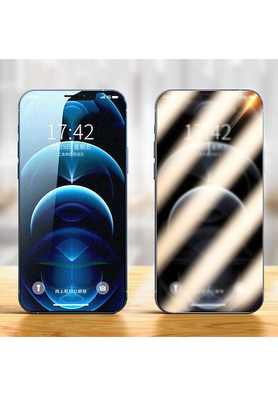 Mobilteam Apple Uyumlu iPhone Xr 6.1 Fit Hard Mat Privacy Cam Ekran Koruyucu