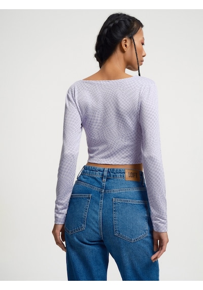 Slim Fit Kadın Top Lila