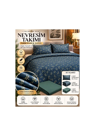 Slc Home %100 Pamuk Saten Şık Tasarım Çift Kişilik Nevresim Takımı %100 Pamuk 4 Parça Yeşil Çiçekli Yeşil - 938555219 Yeşil Slc Home %100 Pamuk Saten Şık Tasarım Çift Kişilik Nevresim Takımı %100 Pamuk 4 Parça Yeşil Çiçekli Yeşil - 938555219 Yeşil