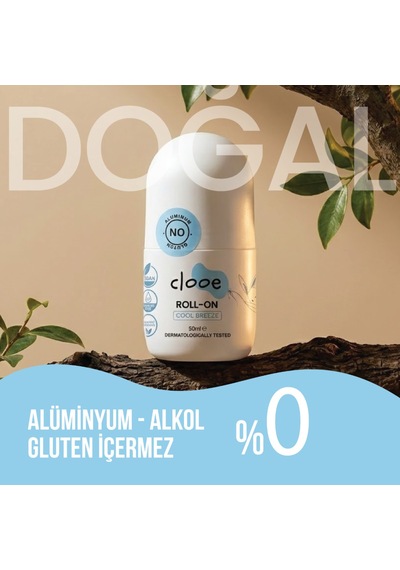 Alüminyum İçermeyen Hassas Cilt Uyumlu Organik Aloe Vera Özlü Ferahlatıcı Roll On Deodorant 50 Ml