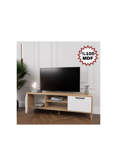 %100 Mdf Legnano 136cm Tv Ünitesi Beyaz