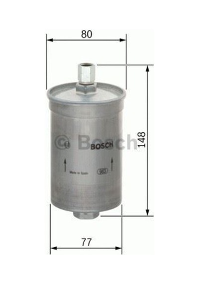 Bosch  0986Af8092 Benzin Filtresi Mercedes W124 W201 85-95 1.8 2.0 539905676