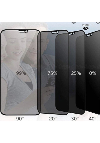 Apple Uyumlu  iPhone 12 Pro Max Privacy Kavisli Hayalet Gizlilik Filitreli Full Ekran Koruyucu
