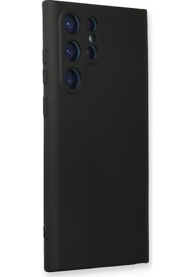 Gld-spt- Newface Samsung Uyumlu Galaxy S23 Ultra Kılıf Nano İçi Kadife Silikon - Siyah