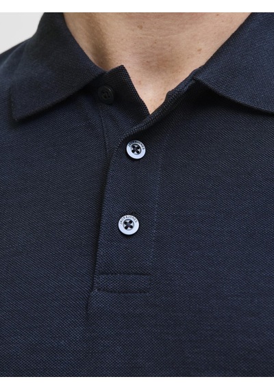 Jack & Jones Erkek Nakis Detayli Polo Yaka Tisört - Paulos - 12175007 Lacivert