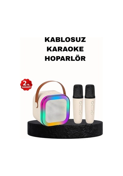 Karaoke Hoparlör Tnabilir Çift Mikrofonlu Ve Led Işıklı Semeglbl - 49 Bluetooth 5.0