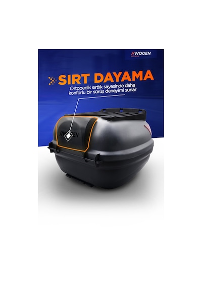 Wogen Wg52 Premium Arka Çanta 52 Litre Siyah + Karbon Dizlik He Siyah