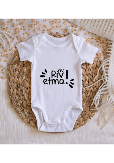 Bitmeyenkartus Bk Kids Riv Riv Etma Tasarımlı Bebek Body Zıbın - Model 1 Çok Renkli