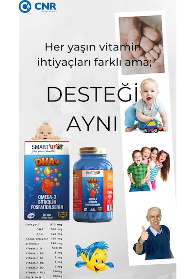 Smart Up Dha+ Omega-3 Soft Gel 30 Kapsül