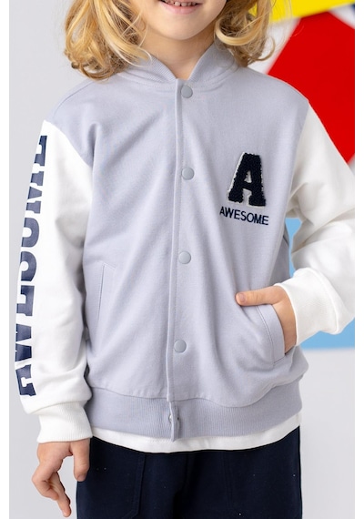 Zeyland Unisex Çocuk Kolej Ceket Gri Melanj