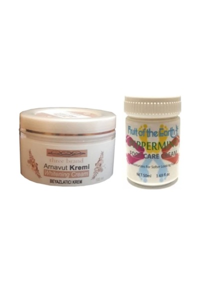 Süper Hintohu Three Brand 100ml Arnavut Aklık Kremi+foot Care Cream 50ml Nane Ferahlığı