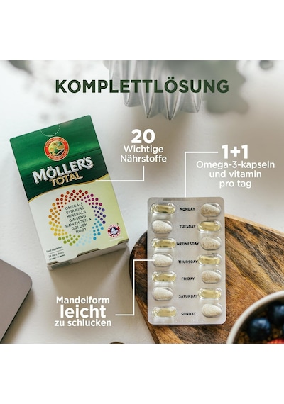 Total Komple Günlük Tamamlayıcı Omega-3 Epa Ve Dha İle Besin Takviyesi 56 Kapsül