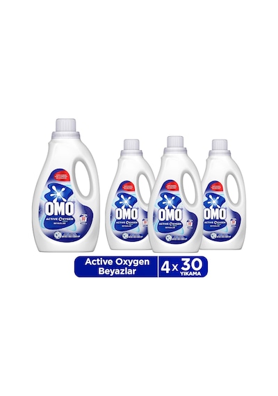 Omo Active Oxygen Sıvı Deterjan 4 x 1500 ML