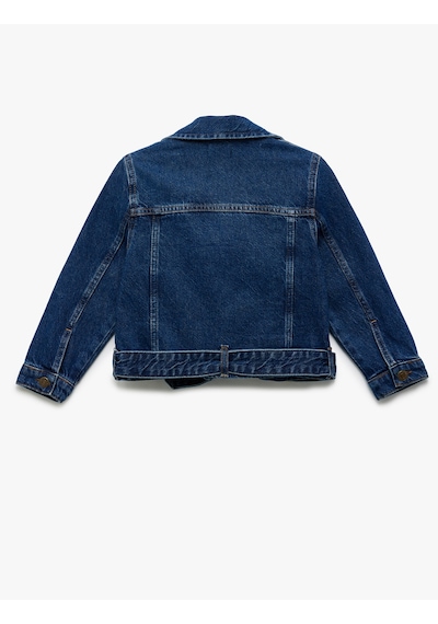 Koton Pamuklu Uzun Kollu Kemer Detaylı Fermuarlı Denim Ceket Orta İndigo 5skg20029ad İndigo Koton Pamuklu Uzun Kollu Kemer Detaylı Fermuarlı Denim Ceket Orta İndigo 5skg20029ad İndigo
