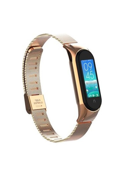 Xiaomi Mi Band 6 Krd-06 Metal Kordon - Gold