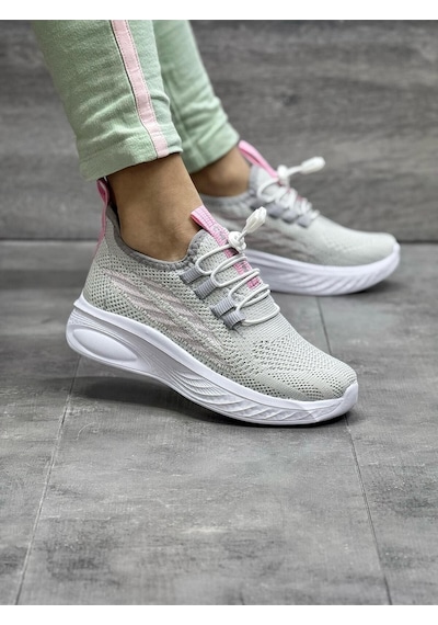 Tutınom Unisex Ortopedik Yumuşak Taban Günlük Yazlık Sneaker Spor Ayakkabı Krem