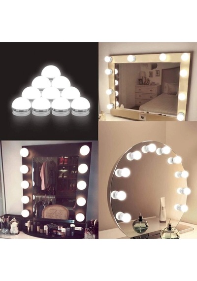 Hollywood Tarzı Lamba Makyaj Masası Banyo Aynası Aydınlatma Glrshop Çok Renkli
