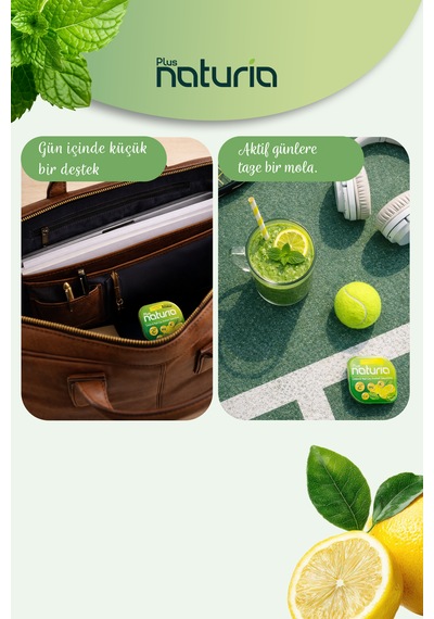 Limon Ve Yeşilçay Aromalı Şekersiz Şekerleme