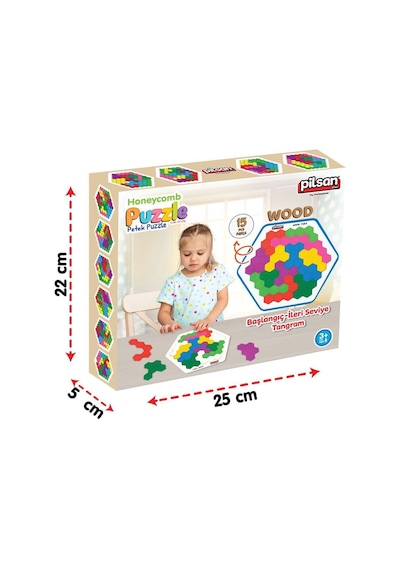 02 016 Ahşap Petek Tangram