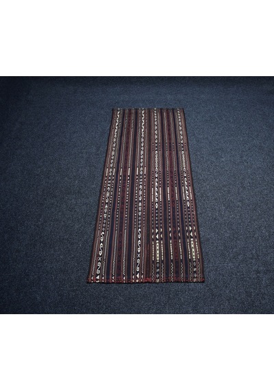 Zehra Abla Halı Antika El Dokuma Seçkin Şavak Yün Kilim 6981 Çok Renkli