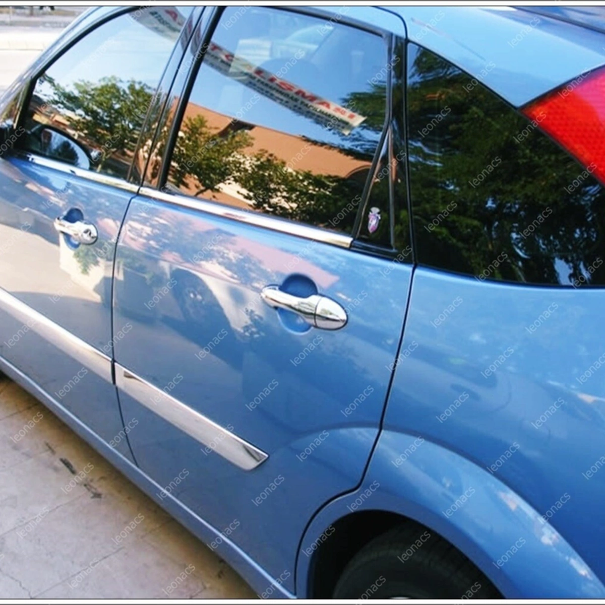 Ueskrom Ford Focus 1 Krom Cam Çıtası 4 Prça 1998-2005 Paslanmaz Çelik