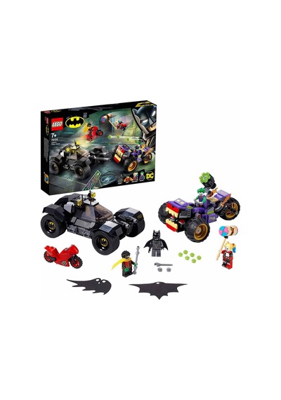 LEGO DC 76159 Comics Super Heroes Joker'in Üç Tekerlekli Motosiklet Takibi 440 Parça