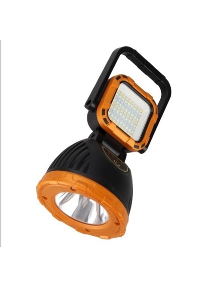 Usb Şarjlı Solar El Feneri Kamp Feneri Taşınabilir Fener 8411 Sarı