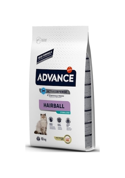 Advance Hairball Sterilised Hindi Etli Kısırlaştırılmış Yetişkin Kedi Maması 10 KG