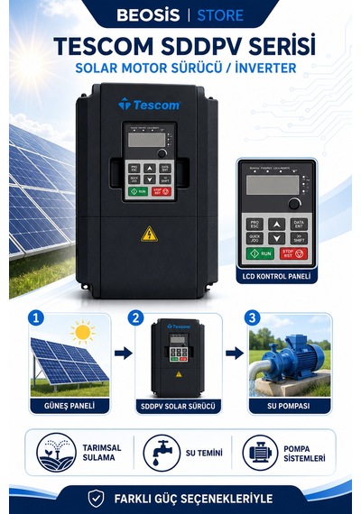 Tescom Sddpv30k Tescom Sddpv30k 30kw Solar Motor Sürücü İnverter