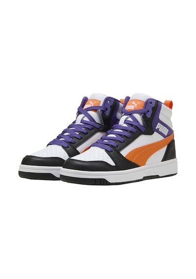 Puma Rebound V6 Mid Günlük Bilekli Spor Ayakkabı Siyah Mor Siyah Mor