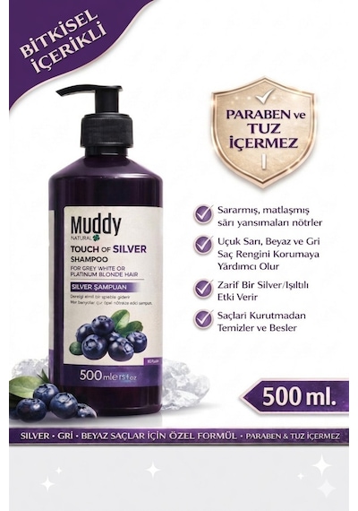 Muddy Touch Of Silver Shampoo 500 ML