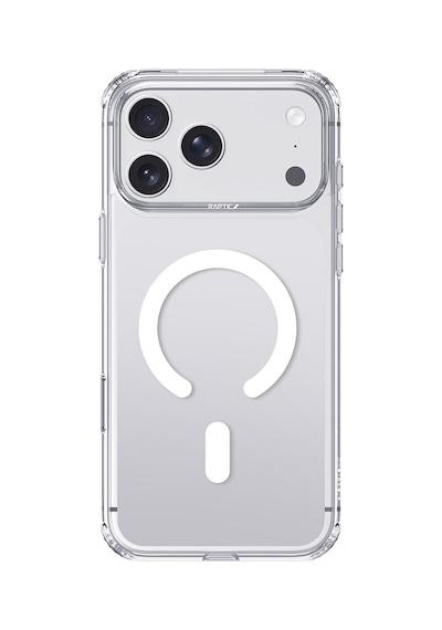 Apple iPhone 18 Pro Uyumlu Kılıf M-safe Şarj Özellikli Raptic Air Clear Serisi Airbagli Kapak Şeffaf