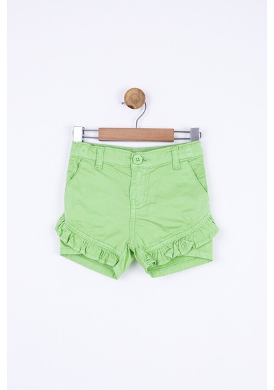 Xo Kids Kız Fırfırlı Şort 9 Ay - 2 Yaş 54716 Ksrt02012 Yeşil